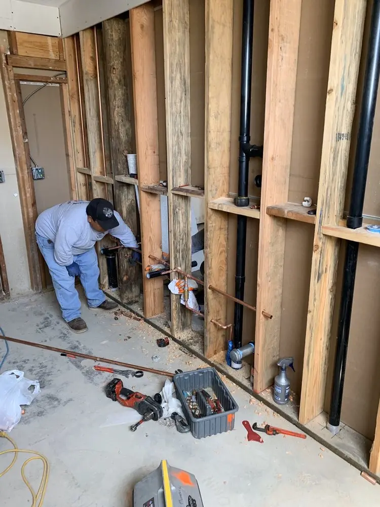 Commercial rough-in plumbing for Water Heater Replacement in Virginia Oaks